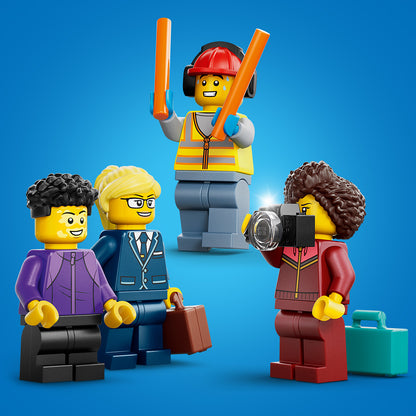 LEGO City Passagiersstoestel - Bouwpakket voor Kinderen met Speelgoed Vliegtuig Model, 4 Minifiguren en Reisaccessoires - Educatieve Set - Cadeau voor Jongens en Meisjes Vanaf 4 Jaar - 60492