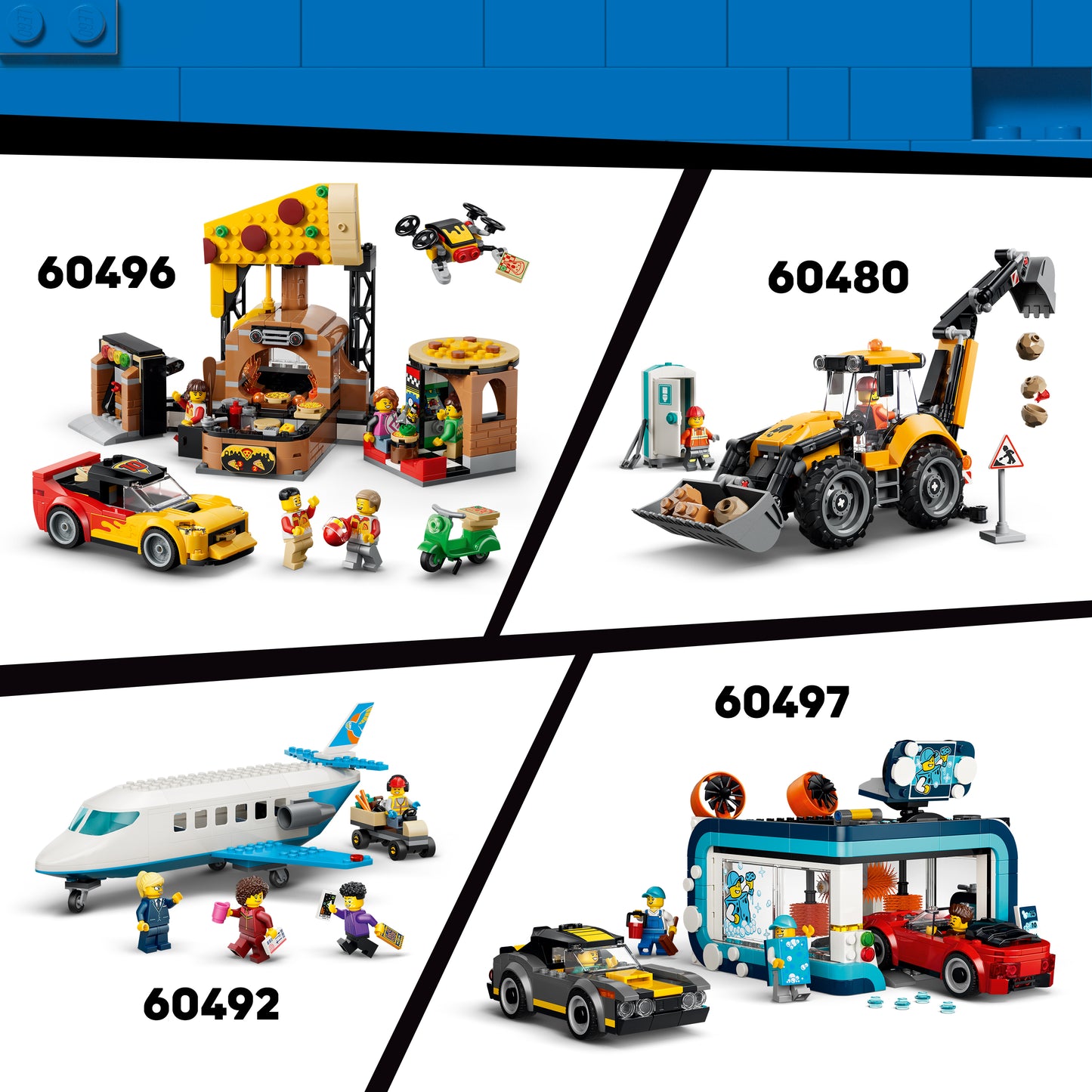 LEGO City Kiepwagen en voorlader Voertuigen - Bouwpakket voor Kinderen met Bouwplaatsvoertuigen, Werkende Functies en 3 Minifiguren - STEM Cadeau voor Jongens en Meisjes Vanaf 8 Jaar - 60494