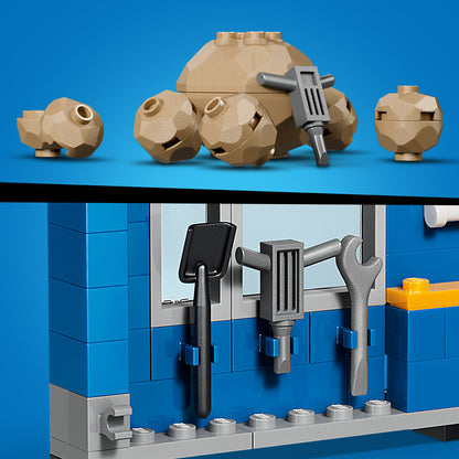 LEGO City Kiepwagen en voorlader Voertuigen - Bouwpakket voor Kinderen met Bouwplaatsvoertuigen, Werkende Functies en 3 Minifiguren - STEM Cadeau voor Jongens en Meisjes Vanaf 8 Jaar - 60494