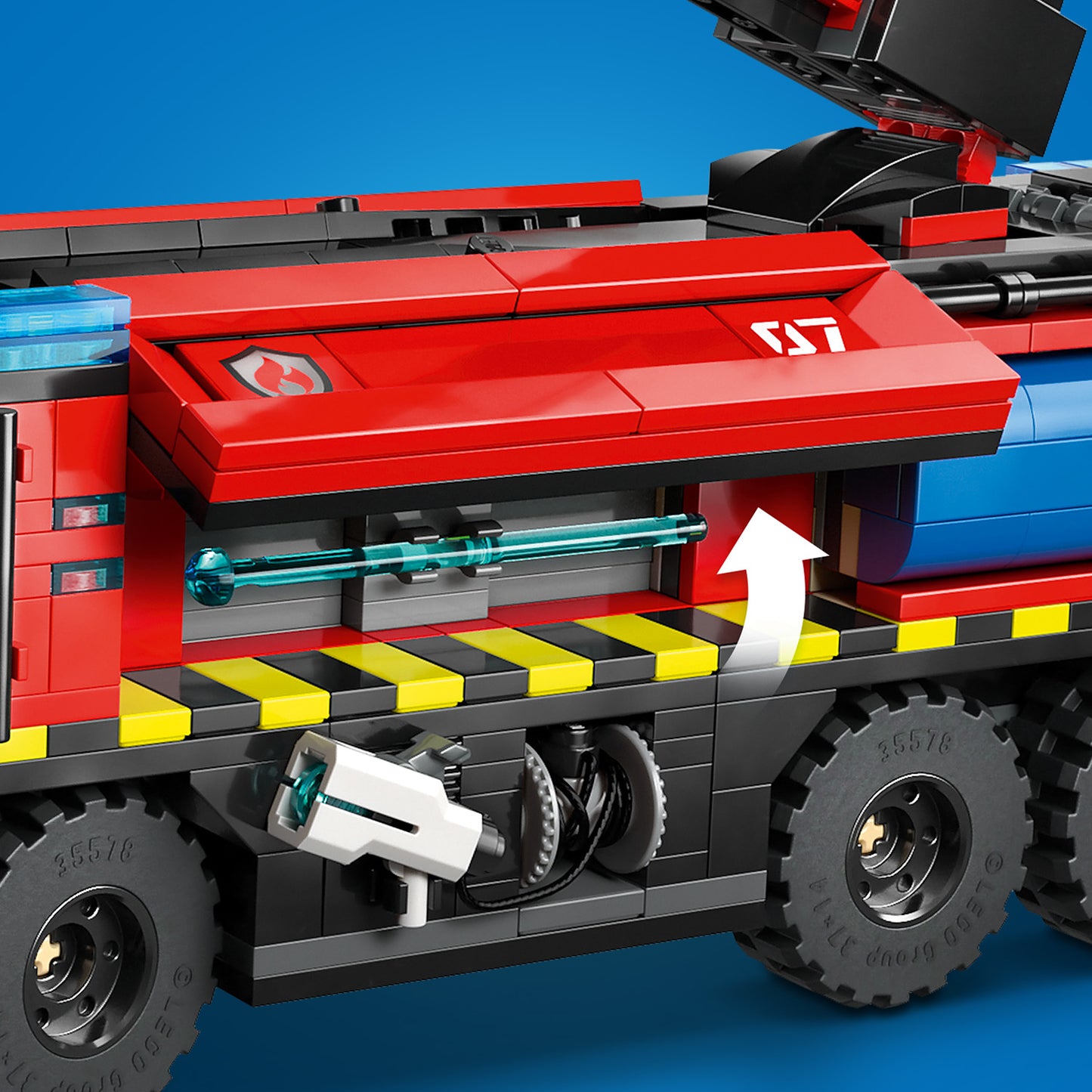LEGO® City Luchthaven Brandweertruck - Bouwset met Reddingsvoertuig voor Jongens en Meisjes Vanaf 7 Jaar - 60499