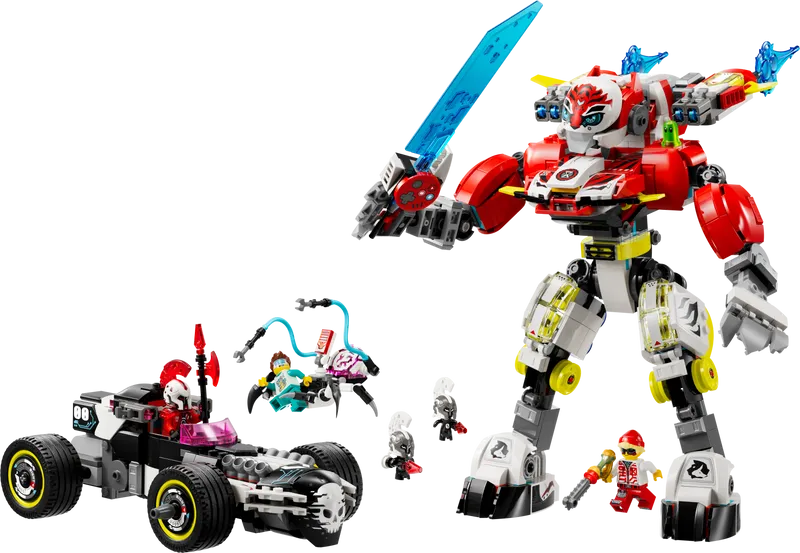 LEGO Coopers Tiger Mech &amp; Zero's HotRod 71497 Dreamzzz (Pre-Order: January 2025)