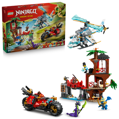 EGO® NINJAGO® Ninjavoertuigen bij de Boomhut - Actiespeelgoed - Speelset met 6 Minifiguren - 71857