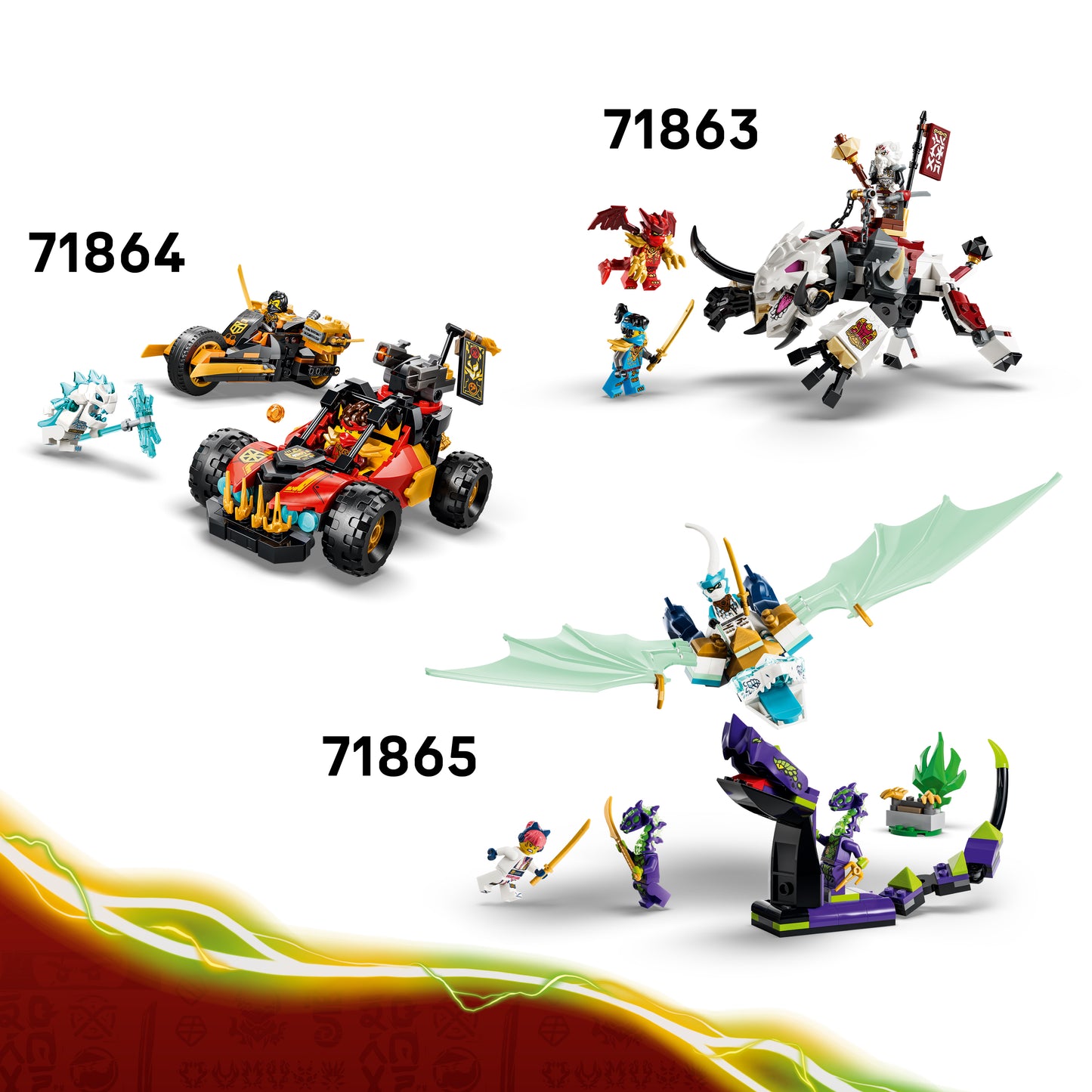 LEGO NINJAGO Lloyds Drakenmecha Strijdpakket Bouwpakket met Draken Speelgoed voor Kinderen met Actiefiguur en 3 Minifiguren - Kinderkamer Decoratie - Cadeau voor Jongens en Meisjes Vanaf 6 Jaar 71862