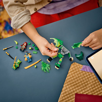 LEGO NINJAGO Lloyds Drakenmecha Strijdpakket Bouwpakket met Draken Speelgoed voor Kinderen met Actiefiguur en 3 Minifiguren - Kinderkamer Decoratie - Cadeau voor Jongens en Meisjes Vanaf 6 Jaar 71862