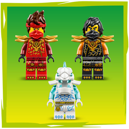 LEGO NINJAGO Kai en Cole's Combivoertuigen - Bouwpakket voor Kinderen met 2 Transformerende Voertuigen en 3 Minifiguren - Cadeau voor Jongens en Meisjes Vanaf 7 Jaar - 71864