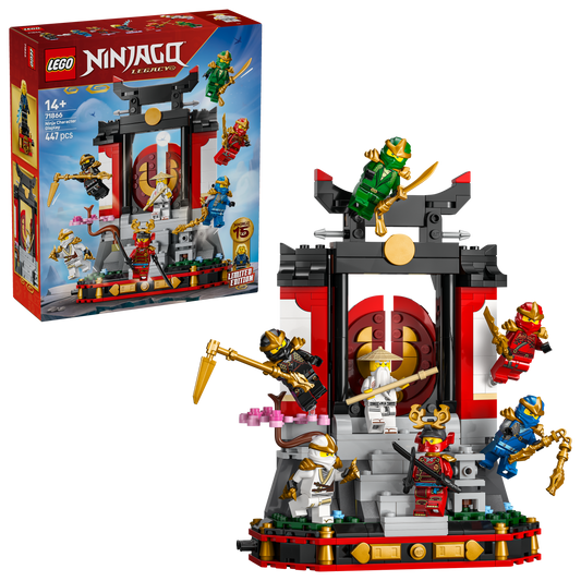 LEGO® NINJAGO® 15-Jarig Jubileum: Display met Ninjapersonages - 8 Minifiguren - Displaystandaard - 71866