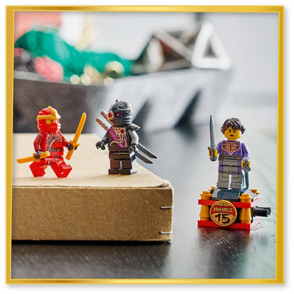 LEGO NINJAGO 15-jarig Jubileum: X-1 Ninja Charger – Speelgoed Auto Bouwpakket met Motor en 3 Minifiguren Incl. Kai – Nostalgisch Cadeau voor Jongens vanaf 14 Jaar en Volwassen Fans – 71867