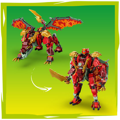 LEGO NINJAGO Wyldfyre's Transformerende Drakenmecha Speelgoed voor Kinderen Vanaf 9 Jaar - Bouwpakket met 6 Minifiguren, incl. Keizerin Beatrix en Zuurmonster - Cadeau voor Jongens en Meisjes 71868