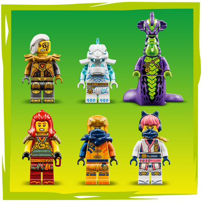 LEGO NINJAGO Wyldfyre's Transformerende Drakenmecha Speelgoed voor Kinderen Vanaf 9 Jaar - Bouwpakket met 6 Minifiguren, incl. Keizerin Beatrix en Zuurmonster - Cadeau voor Jongens en Meisjes 71868