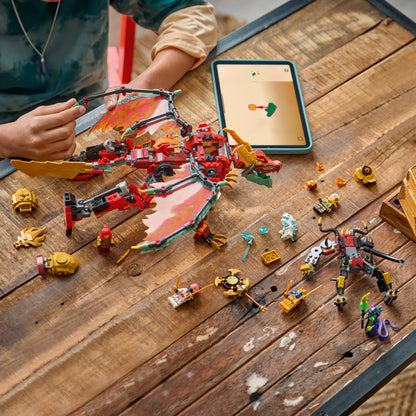 LEGO NINJAGO Wyldfyre's Transformerende Drakenmecha Speelgoed voor Kinderen Vanaf 9 Jaar - Bouwpakket met 6 Minifiguren, incl. Keizerin Beatrix en Zuurmonster - Cadeau voor Jongens en Meisjes 71868