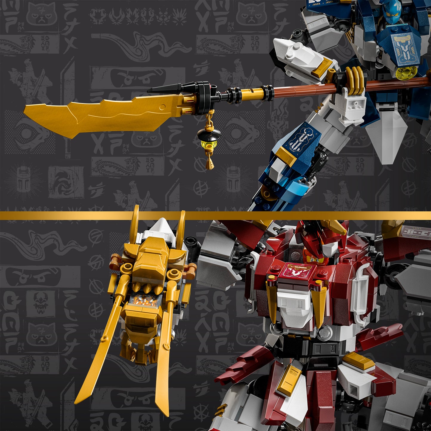 LEGO NINJAGO De Twee Torenhoge Mecha Speelgoed voor Kinderen - Bouwpakket met Actiefiguren Geïnspireerd op NINJAGO Legends De Nacht Valt - Cadeau voor Jongens en Meisjes Vanaf 12 Jaar - 71870