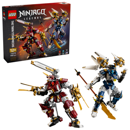 LEGO NINJAGO De Twee Torenhoge Mecha Speelgoed voor Kinderen - Bouwpakket met Actiefiguren Geïnspireerd op NINJAGO Legends De Nacht Valt - Cadeau voor Jongens en Meisjes Vanaf 12 Jaar - 71870