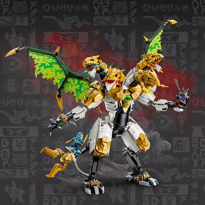 LEGO NINJAGO Ultra Drakenstrijd - Draak Speelgoed voor Kinderen Vanaf 12 Jaar - Bouwpakket met Verstelbare Drakenfiguur - Slaapkamer Decoratie - Cadeau voor Jongens, Meisjes en Tieners - 71872