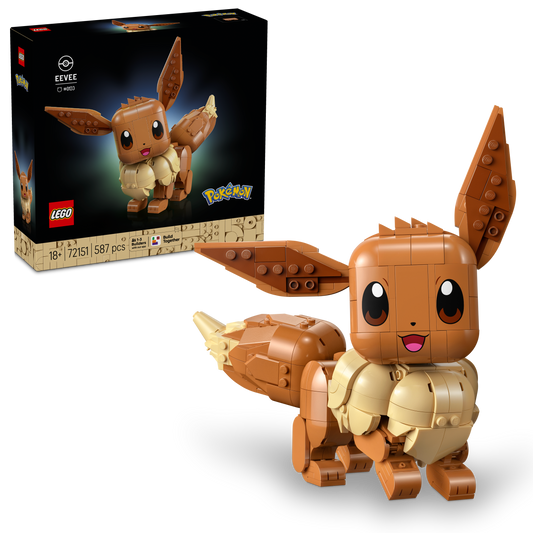 LEGO Pokémon Eevee Bouwpakket voor Volwassenen 72151 (leverbaar vanaf 1 mei 2026)