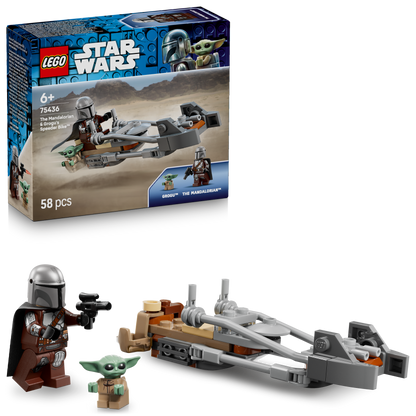 LEGO® Star Wars™ De Mandalorian en Grogu's Speederbike Bouw- en Speelset voor Kinderen Vanaf 6 Jaar - 75436