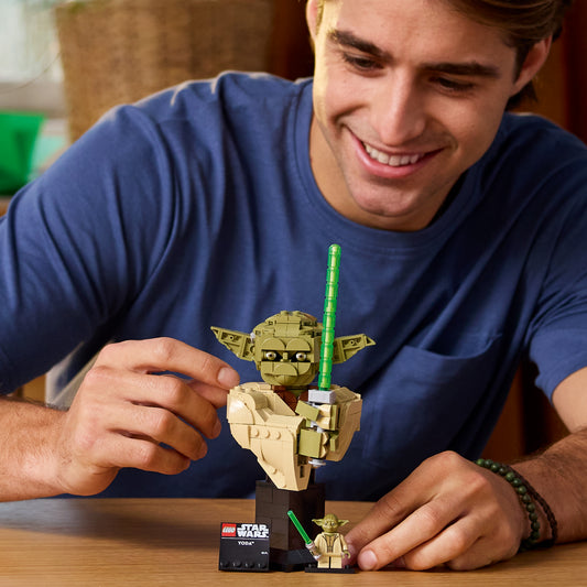 LEGO Star Wars Yoda Buste Bouwpakket voor Volwassenen - Woondecoratie en Bureau Decoratie 75438