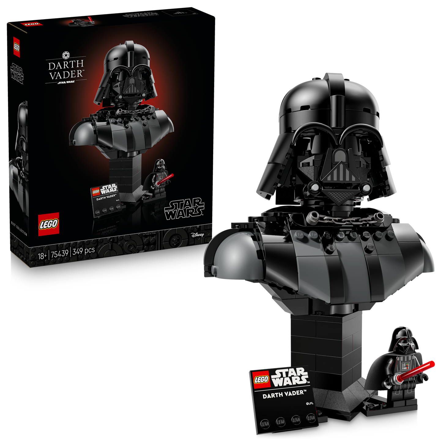 LEGO Star Wars Darth Vader Buste Bouwpakket voor Volwassenen en Woondecoratie 75439