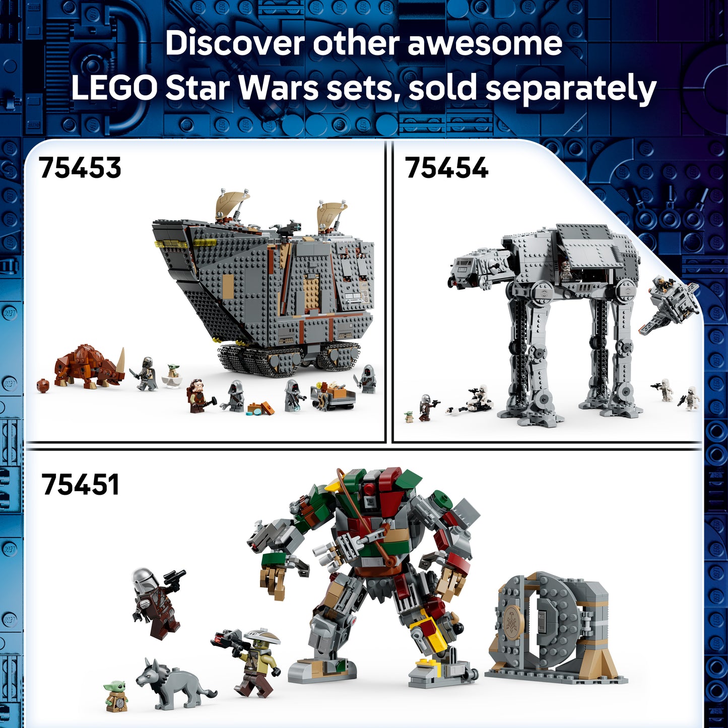 LEGO Star Wars 75451 Paleis van de Hutt Sentry Droid Confrontatie - Speelgoed voor Kinderen - De Mandalorian en Grogu - Kinderkamer Decoratie - Cadeau voor Jongens, Meisjes en Fans vanaf 9 Jaar