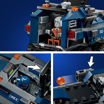 LEGO | Marvel Spider-Man Achtervolging van Gevangenistransport - Superheld Speelgoed voor Kinderen met Auto en 4 Minifiguren Incl. Tombstone en Tarantula - Cadeau voor Jongens Vanaf 8 Jaar 76349