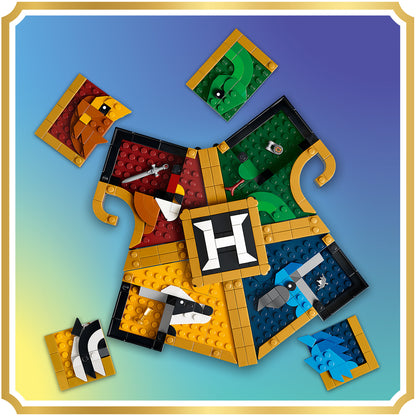 LEGO Harry Potter Zweinstein Afdelingswapen Speelgoed voor Kinderen - 3D-Wanddecoratie met Dieren Figuren - Kinderkamer Decoratie - Cadeau voor Meisjes, Jongens en Fans Vanaf 12 Jaar - 76462