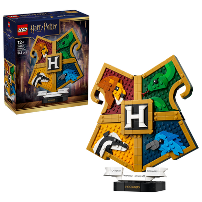 LEGO Harry Potter Zweinstein Afdelingswapen Speelgoed voor Kinderen - 3D-Wanddecoratie met Dieren Figuren - Kinderkamer Decoratie - Cadeau voor Meisjes, Jongens en Fans Vanaf 12 Jaar - 76462