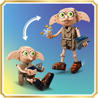 LEGO Harry Potter 2in1 Dobby de Vrije Elf Speelgoed - Bouwpakket voor Kinderen - Verandert in Knijster Figuur - Kinderkamer Decoratie - Cadeau voor Meisjes, Jongens en Fans Vanaf 8 Jaar - 76469