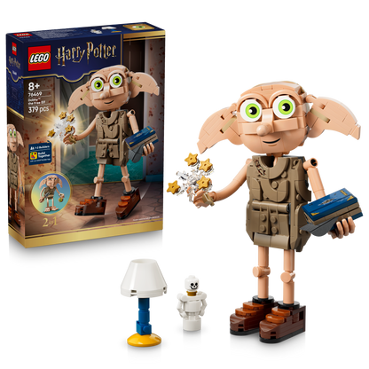LEGO Harry Potter 2in1 Dobby de Vrije Elf Speelgoed - Bouwpakket voor Kinderen - Verandert in Knijster Figuur - Kinderkamer Decoratie - Cadeau voor Meisjes, Jongens en Fans Vanaf 8 Jaar - 76469