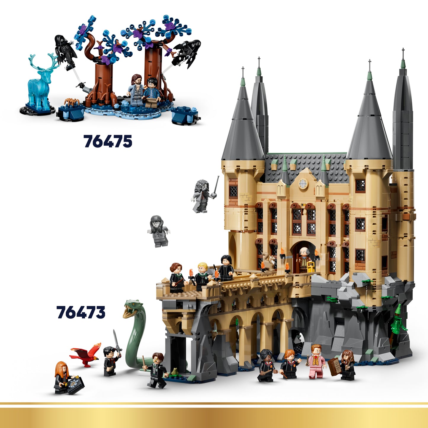 LEGO Harry Potter Verdonkeremaansteeg Tovenaarswinkels Speelgoed - Speelgoedwinkel Bouwpakket met 8 Minifiguren en Patronus - Kinderkamer Decoratie - Cadeau voor Meisjes en Jongens Vanaf 8 Jaar 76471
