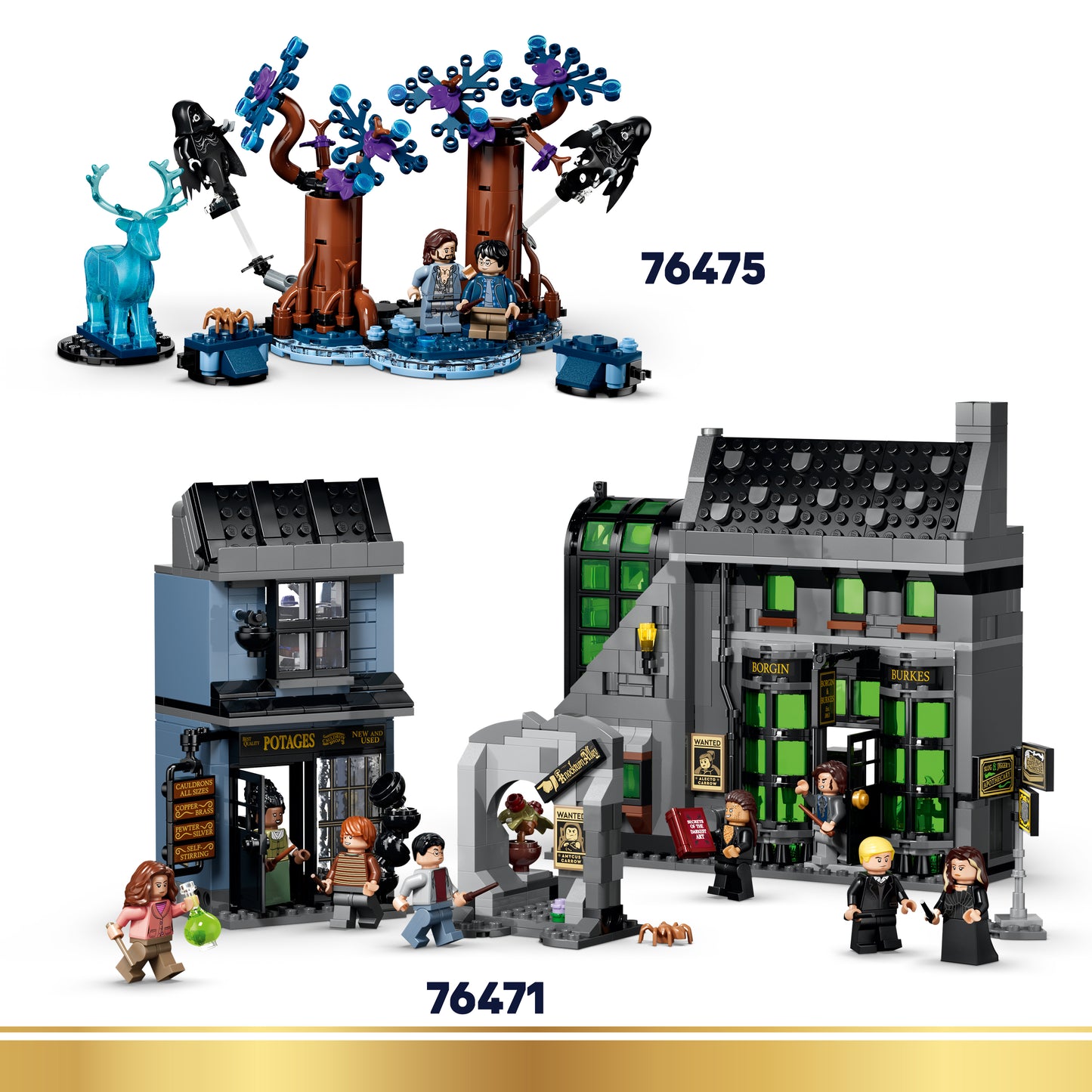 LEGO Harry Potter Kasteel Zweinstein: Oostvleugel - Bouwpakket voor Kinderen met 13 Minifiguren en Verzamelbare Patronus - Kinderkamer Decoratie - Cadeau voor Meisjes en Jongens Vanaf 10 Jaar - 76473