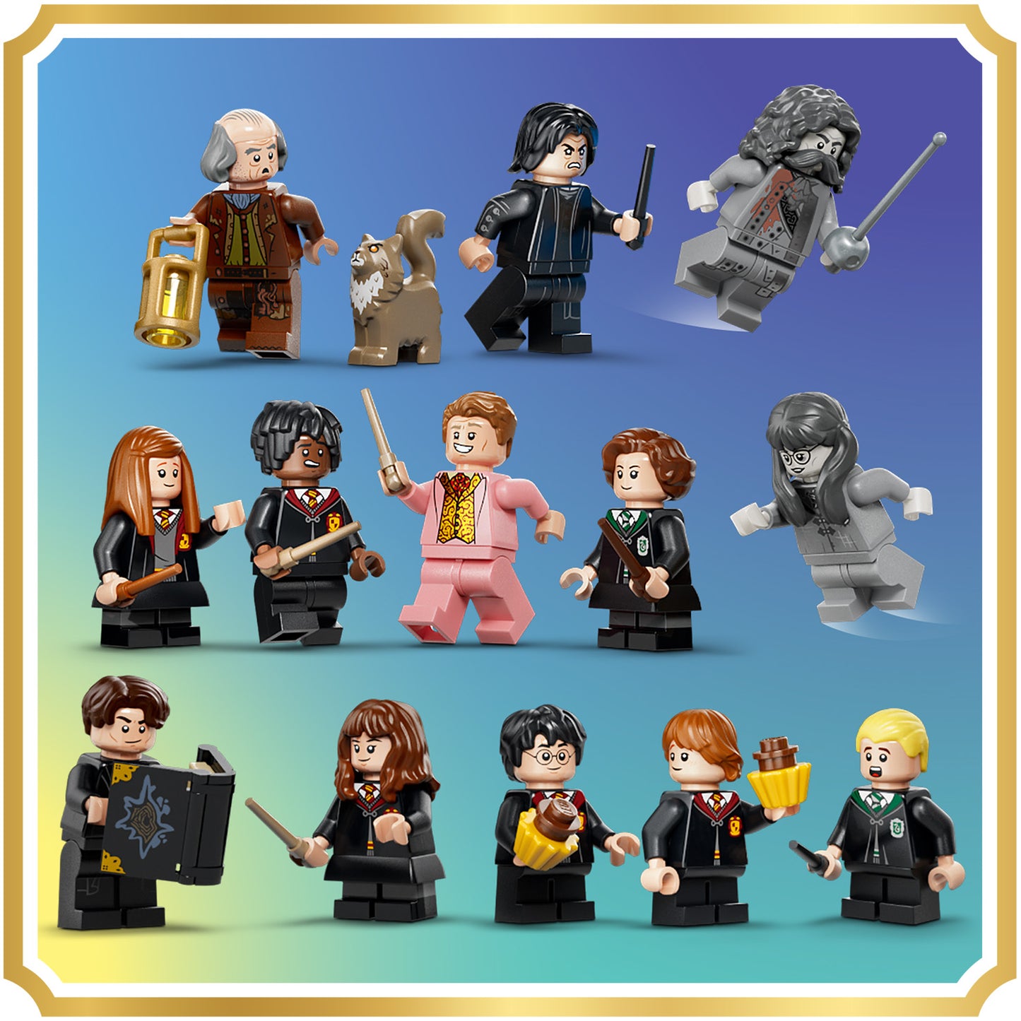 LEGO Harry Potter Kasteel Zweinstein: Oostvleugel - Bouwpakket voor Kinderen met 13 Minifiguren en Verzamelbare Patronus - Kinderkamer Decoratie - Cadeau voor Meisjes en Jongens Vanaf 10 Jaar - 76473