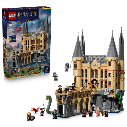 LEGO Harry Potter Kasteel Zweinstein: Oostvleugel - Bouwpakket voor Kinderen met 13 Minifiguren en Verzamelbare Patronus - Kinderkamer Decoratie - Cadeau voor Meisjes en Jongens Vanaf 10 Jaar - 76473