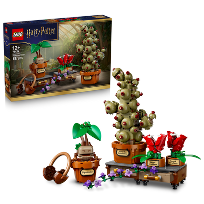 LEGO Harry Potter Zweinstein Kruidenkunde Planten - Speelgoed voor Kinderen met Kunstmatige Planten en Bloemen - Kinderkamer Decoratie - Cadeau voor Meisjes, Jongens en Fans Vanaf 12 Jaar - 76474