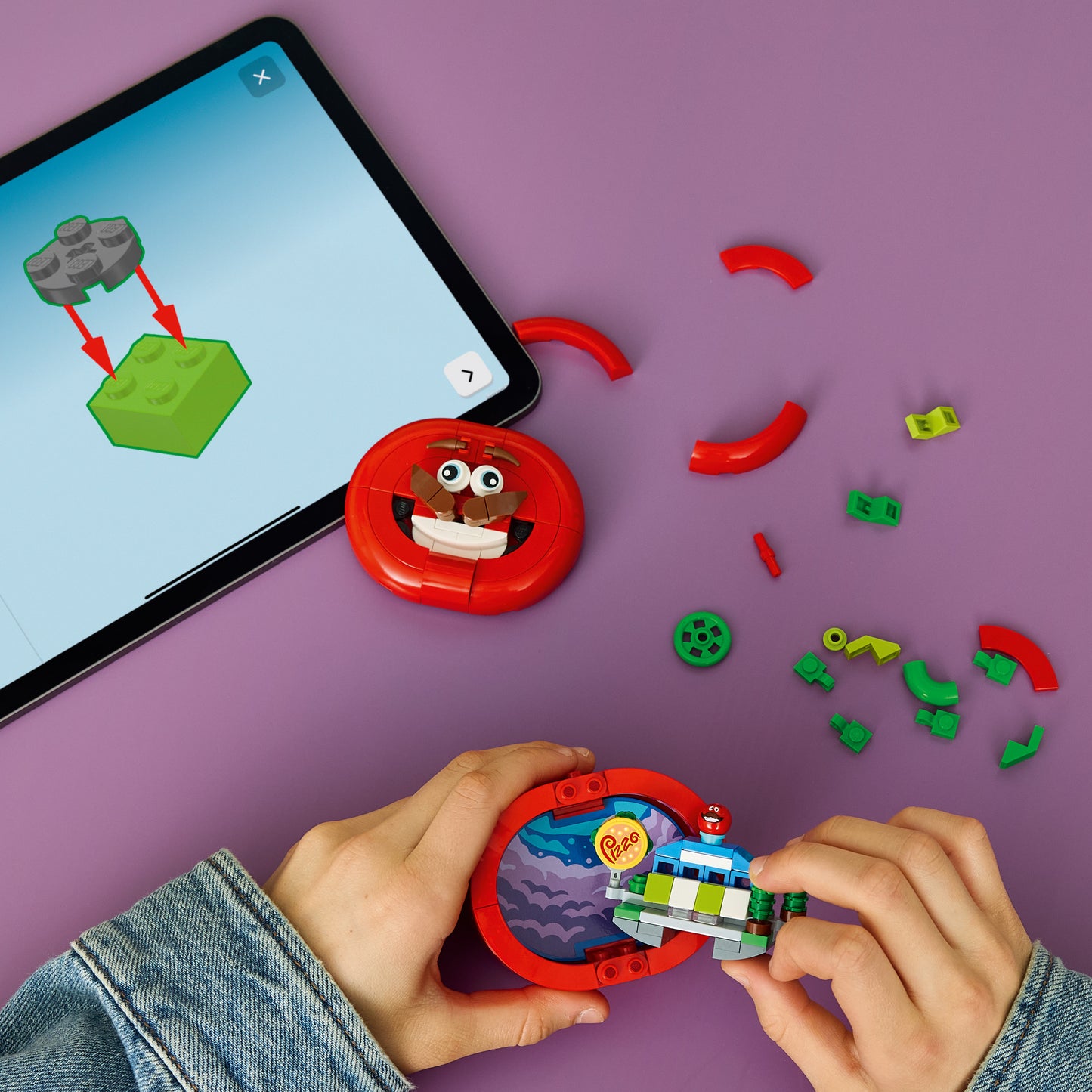 LEGO Fortnite Tomatohead Bouwpakket voor Kinderen met - Kinderkamer Decoratie - Model met Mini-Pizzarestaurant - Cadeau voor Jongens, Meisjes en Gamers vanaf 10 Jaar 77079