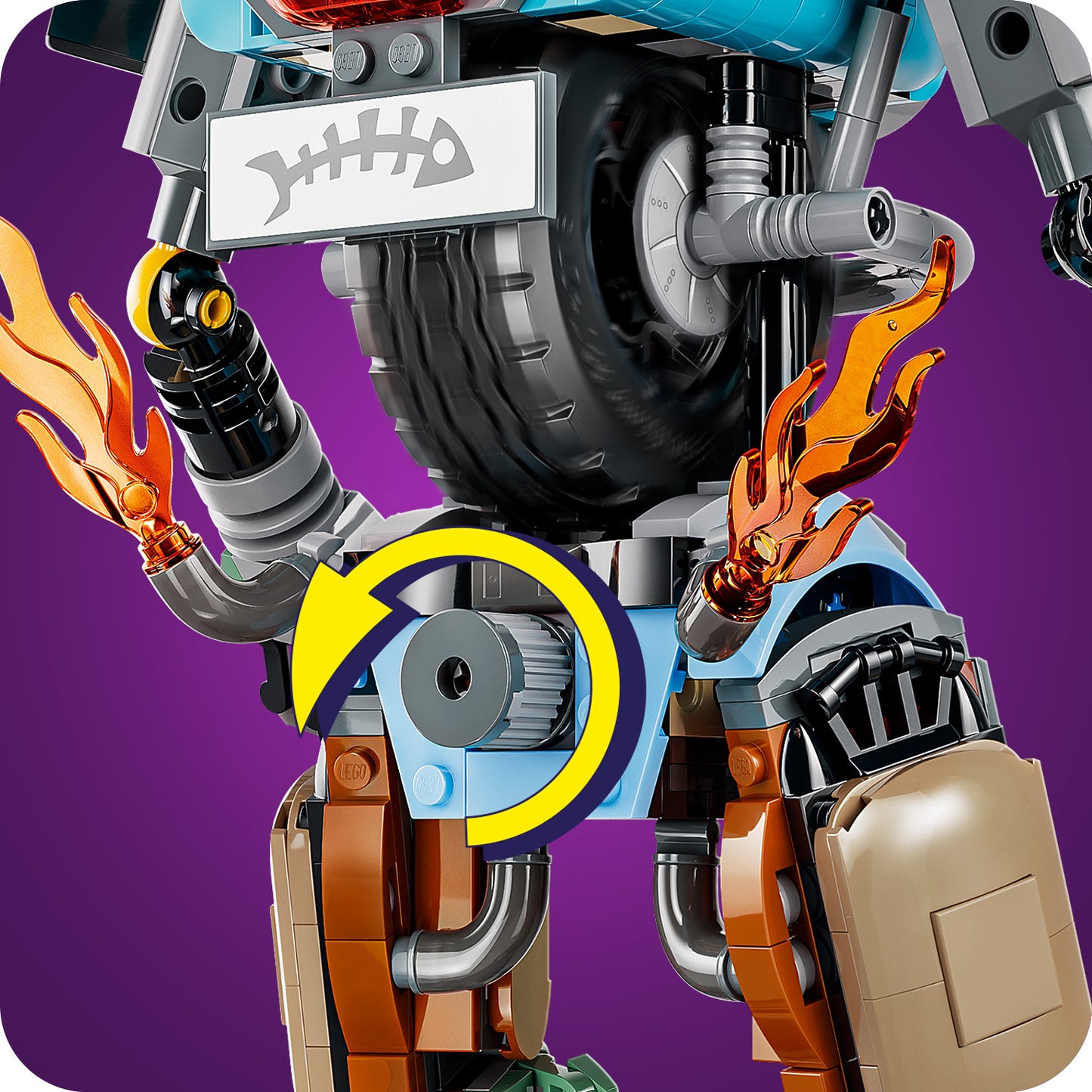 LEGO Fortnite KIT - Bouwpakket voor Kinderen met Interactief Actiefiguur met Verstelbare Armen en Draaiwiel - Kinderkamer Decoratie - Cadeau voor Jongens, Meisjes en Gamers vanaf 12 Jaar 77081