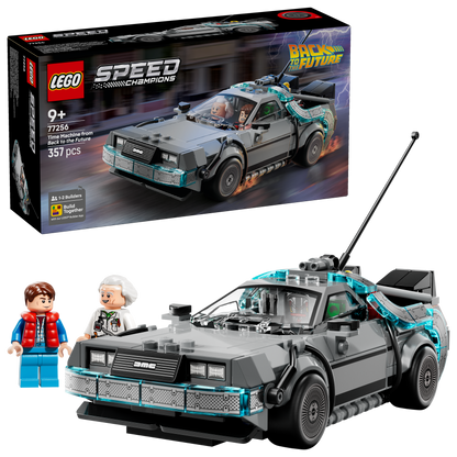 LEGO Speed Champions Tijdmachine uit Back to the Future Bouwpakket voor Kinderen 77256