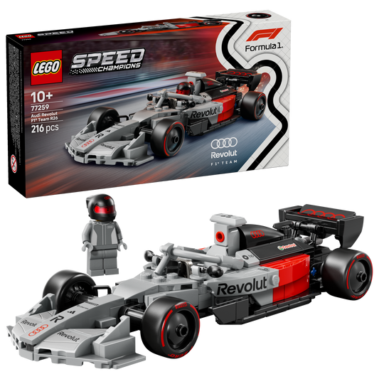 LEGO® Speed Champions Audi Revolut F1® Team R26 Race Car Toy Building Set with 1 Minifigure 77259