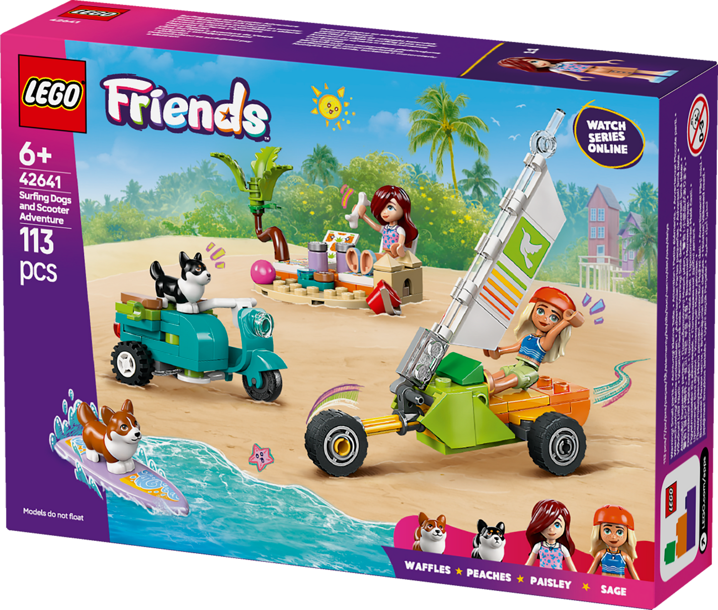 LEGO Surf &amp; Scooter Fun with the Puppies 42641 Friends (Pre-Order: January 2025)