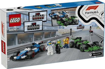 LEGO F1 Starting Line with VCARB &amp; Sauber Formula 1 Cars 60474 City