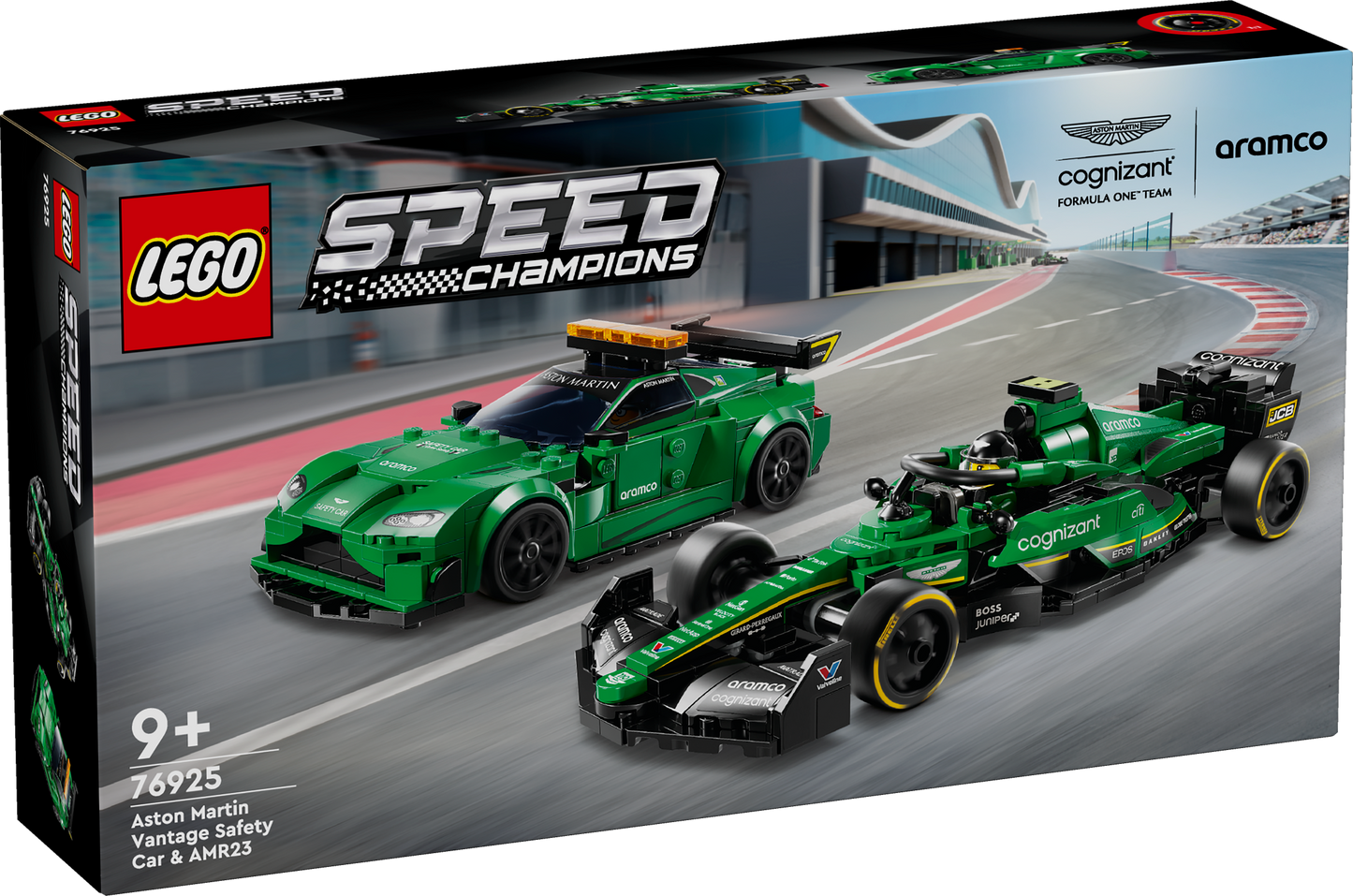 LEGO Aston Martin safety car and AMR23 76925 Speedchampions