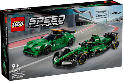 LEGO Aston Martin safety car and AMR23 76925 Speedchampions