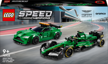 LEGO Aston Martin safety car and AMR23 76925 Speedchampions