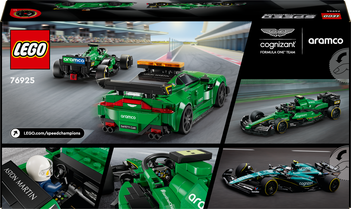LEGO Aston Martin safety car and AMR23 76925 Speedchampions
