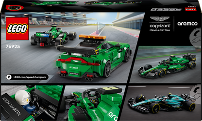 LEGO Aston Martin safety car and AMR23 76925 Speedchampions
