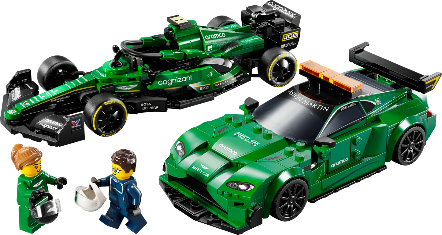 LEGO Aston Martin safety car and AMR23 76925 Speedchampions