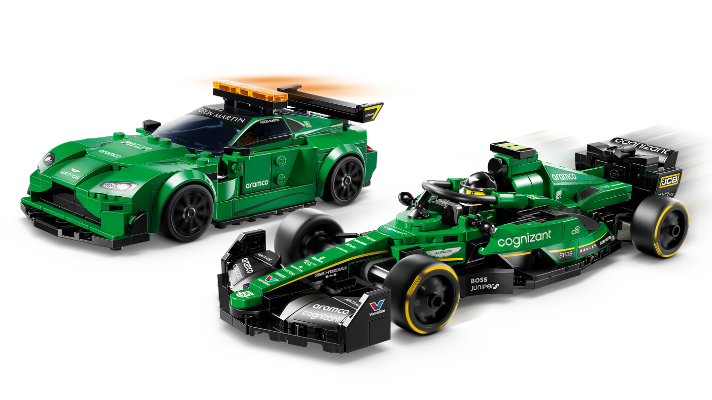 LEGO Aston Martin safety car and AMR23 76925 Speedchampions