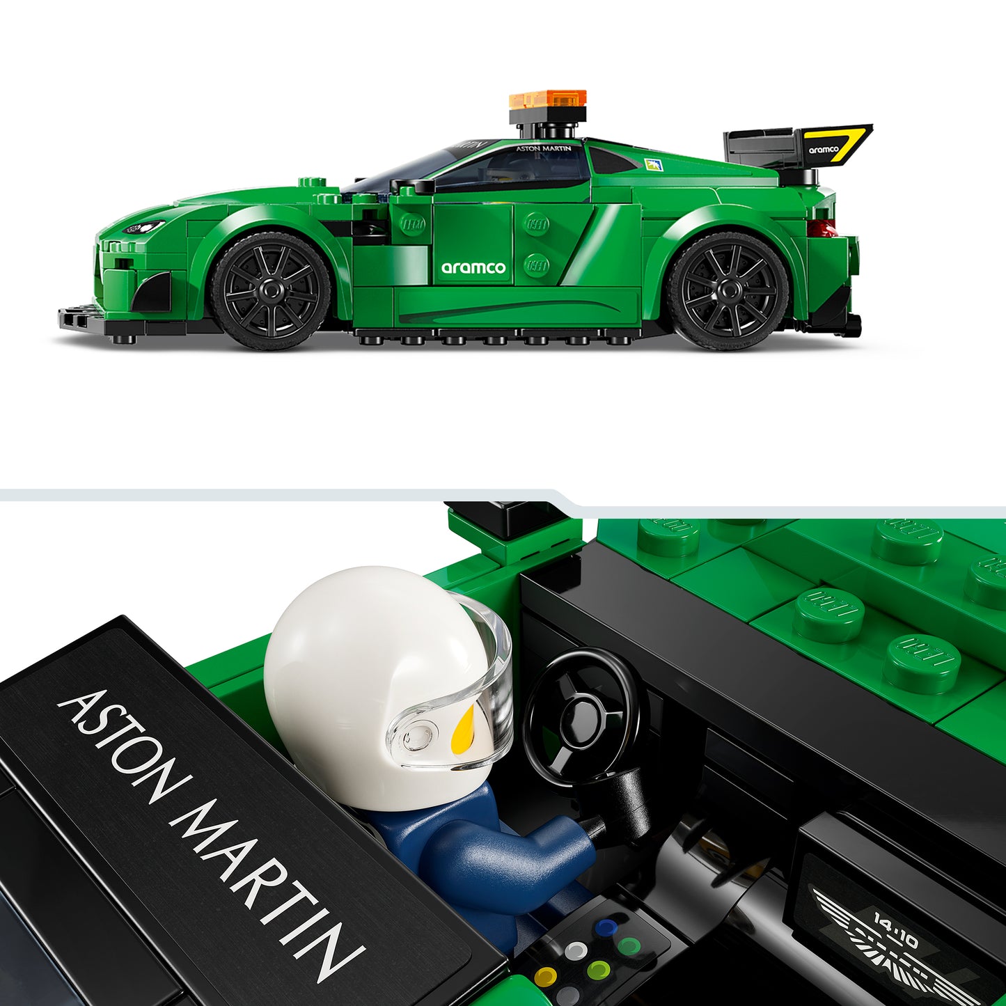 LEGO Aston Martin safety car and AMR23 76925 Speedchampions
