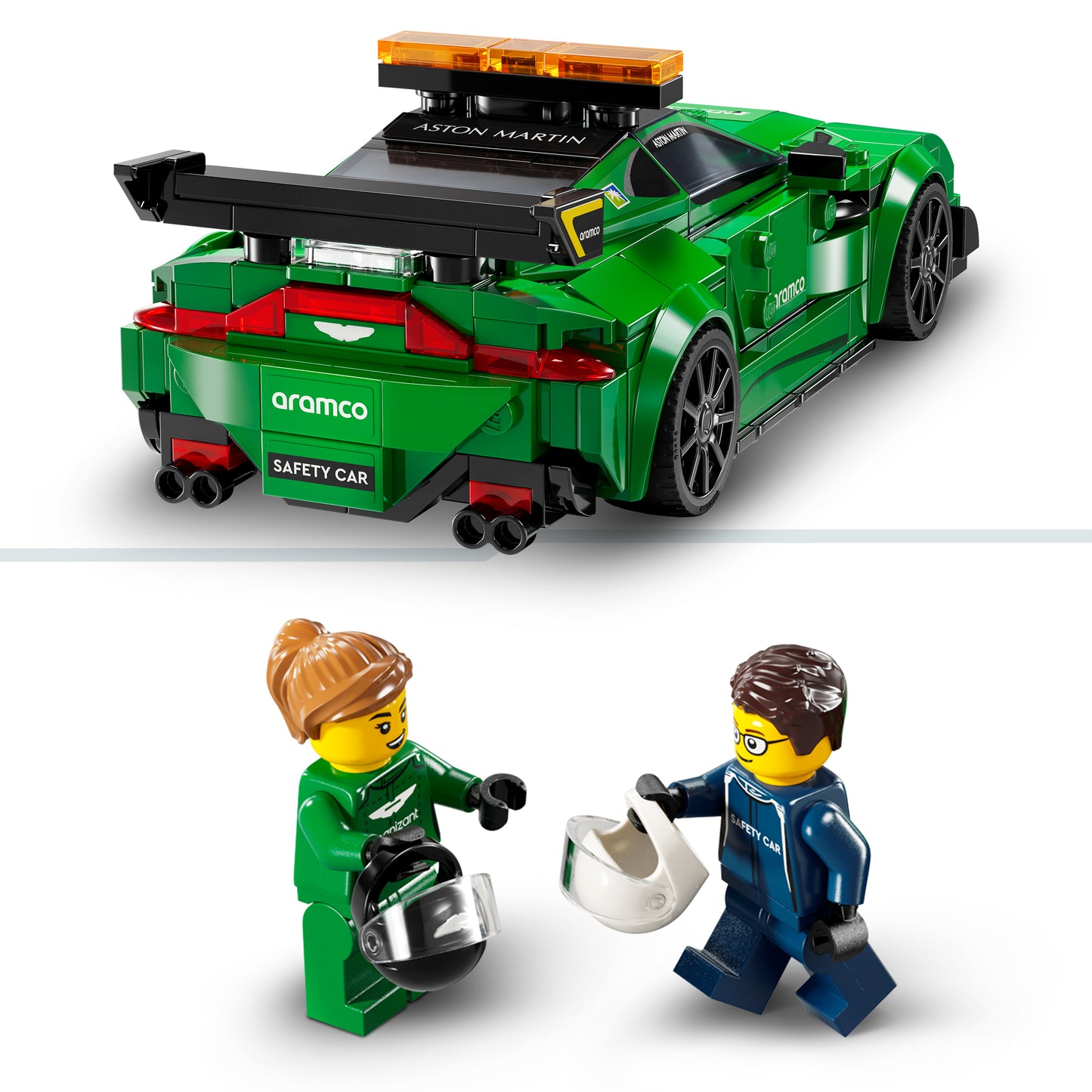 LEGO Aston Martin safety car and AMR23 76925 Speedchampions