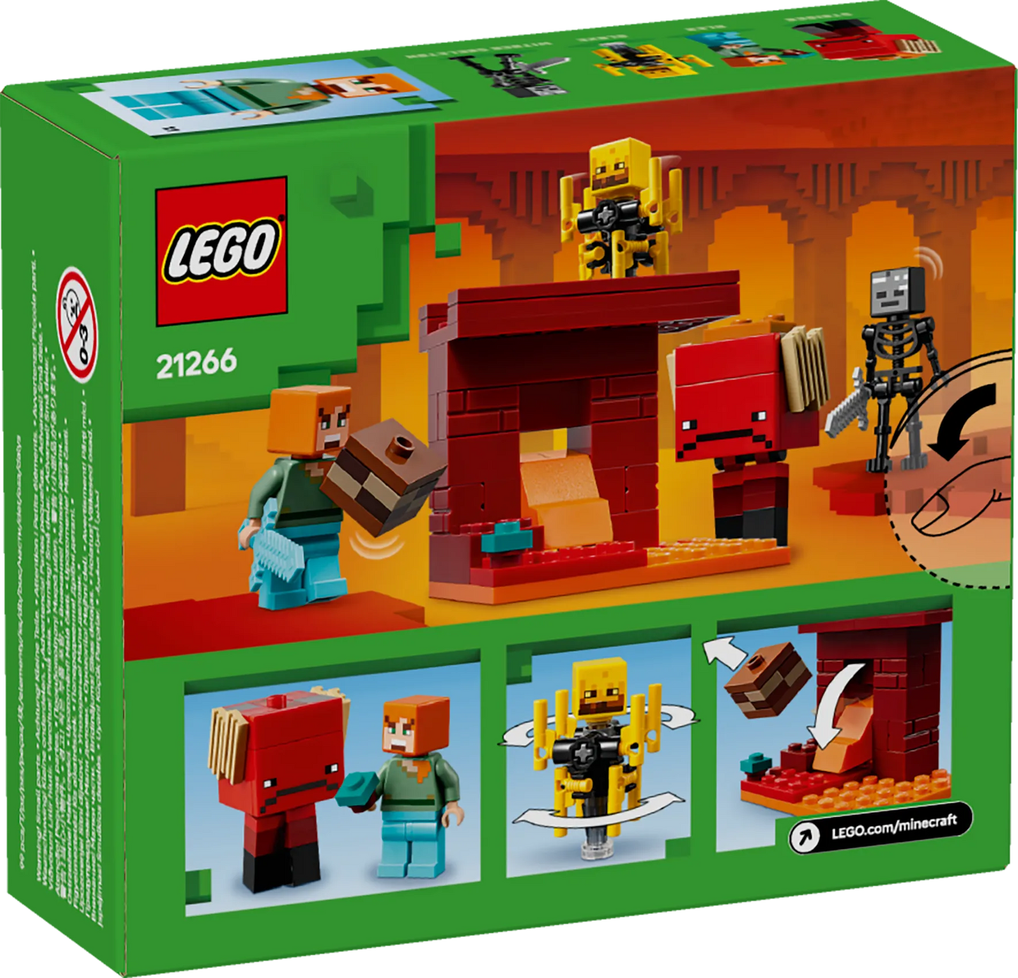 LEGO The Nether Lava Battle 21266 Ninjago