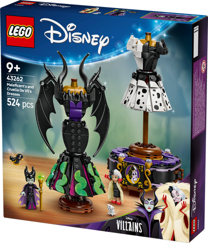LEGO The Dresses of Maleficent and Cruella De Ville 43262 Disney (Pre-Order: March 2025)