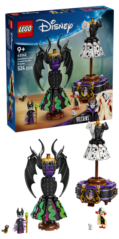 LEGO The Dresses of Maleficent and Cruella De Ville 43262 Disney (Pre-Order: March 2025)